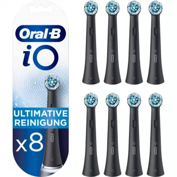 Náhradné hlavice zubnej kefky Oral-B IOUR8BK balenie 8 ks, čierna