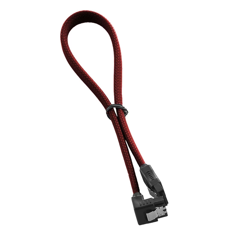 ModMesh SATA-3 kábel s pravým uhlom 30 cm – krvavočervená – kábel – digitálny/dátový (CM-CAB-RSAT-N30KBR-R)