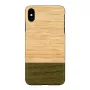 Puzdro na smartphone man and wood pre iPhone X/XS — bambusový les čierna