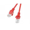 Lanberg PCU5-20CC-0100-R Patch kábel Cat.5e UTP, 1 m, červený, balenie 10 ks