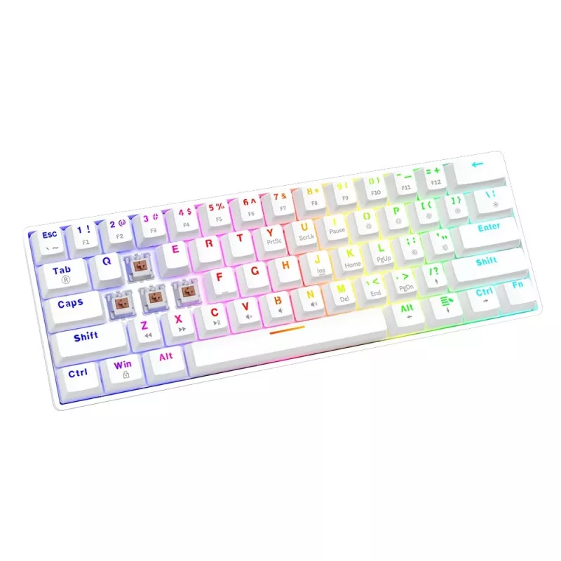 Mechanická klávesnica Whiteout X2, Brown Outemu, Hot Swap Savio Savgk-whit