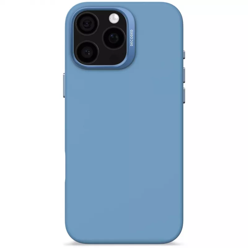 Decoded D25IPO16PMBCS9AE AntiMicrobial silikónový zadný kryt pre iPhone 16 Pro Max, svetlomodrý