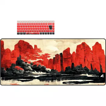 Mechanická herná klávesnica Sharkoon SKILLER SGK50 S3 červená/čierna s RGB podsvietením