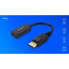 Adaptér Savio DisplayPort (M) v1.2 - HDMI A (F) v1.4, 4K, AK-62