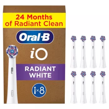 Oral-B IO Series Radiant biela originálne hlavice kefiek na bielenie zubov 8