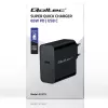Nabíjačka QOLTEC Super Quick PD 65W USB‑C Power Delivery 5–20V, 1x USB‑C, USB PD 3.0, Type-C konektor samec, 65 W