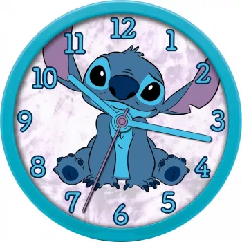 Nástenné hodiny Kids Euroswan Stitch 25 cm