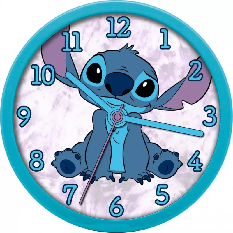 Nástenné hodiny Kids Euroswan Stitch 25 cm