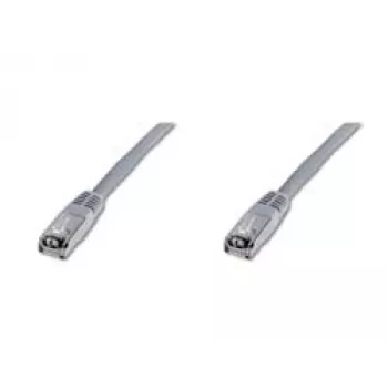 Sieťový kábel Digitus CAT 5e SF/UTP patch kábel RJ-45 Cat5e 10m sivý
