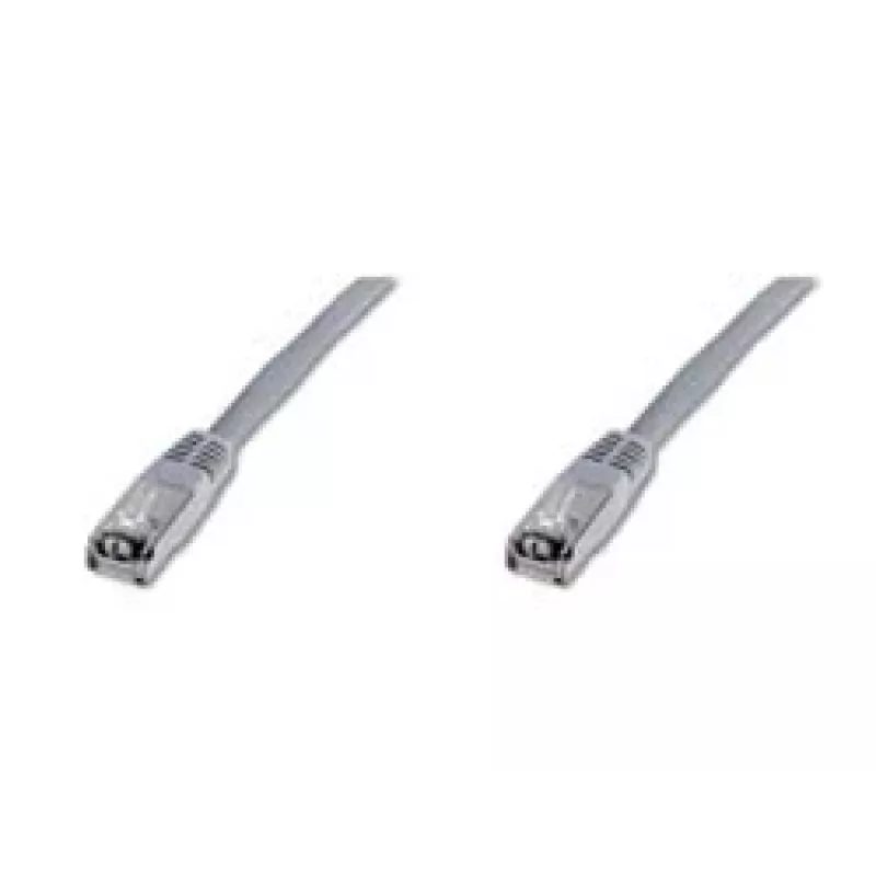 Sieťový kábel Digitus CAT 5e SF/UTP patch kábel RJ-45 Cat5e 10m sivý