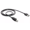 USB kábel DeLOCK 1m USB 2.0 A - B m/m čierny