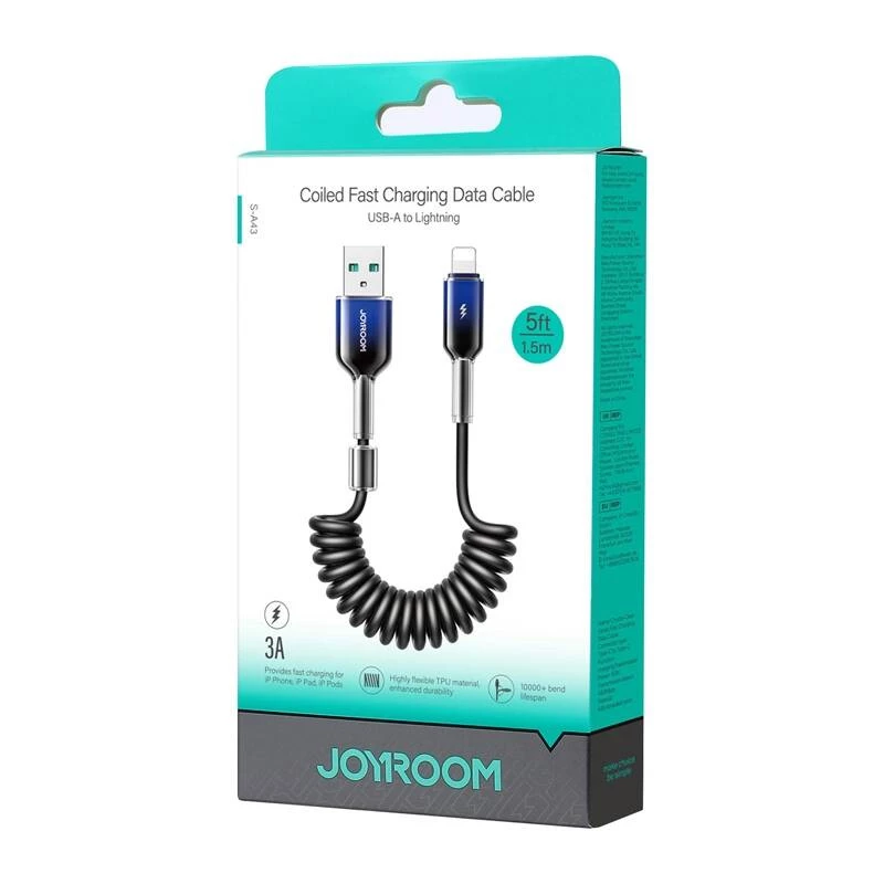 USB-A na Lightning kábel Joyroom S-A43 1,5 m čierny