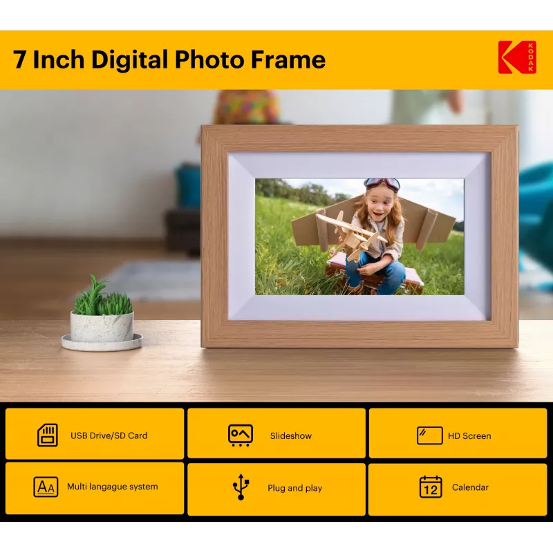Kodak 7 digitálny fotorámik Wi-Fi RCF-702W