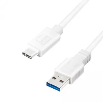 LogiLink USB kábel USB 3.2 Gen1 (USB 3.0 / USB 3.1 Gen1) USB-A samec, USB-C samec 0,50 m biely CU0173