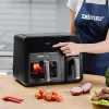 Zelmer ZAF9000 fritéza na horúci vzduch 5,5 l + 3,5 l 2700 W čierna