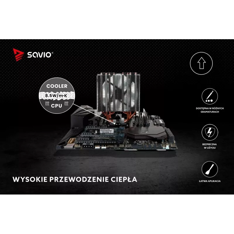 Teplovodivá pasta SAVIO TG-02 8,5 W/mK 2 g