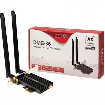 Interná WLAN-Bluetooth karta Inter-Tech DMG-36 5400 Mbit/s Wi-Fi 6