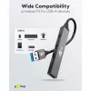 Goobay USB hub 74456 Type-A 5000 Mbit/s svetlosivý