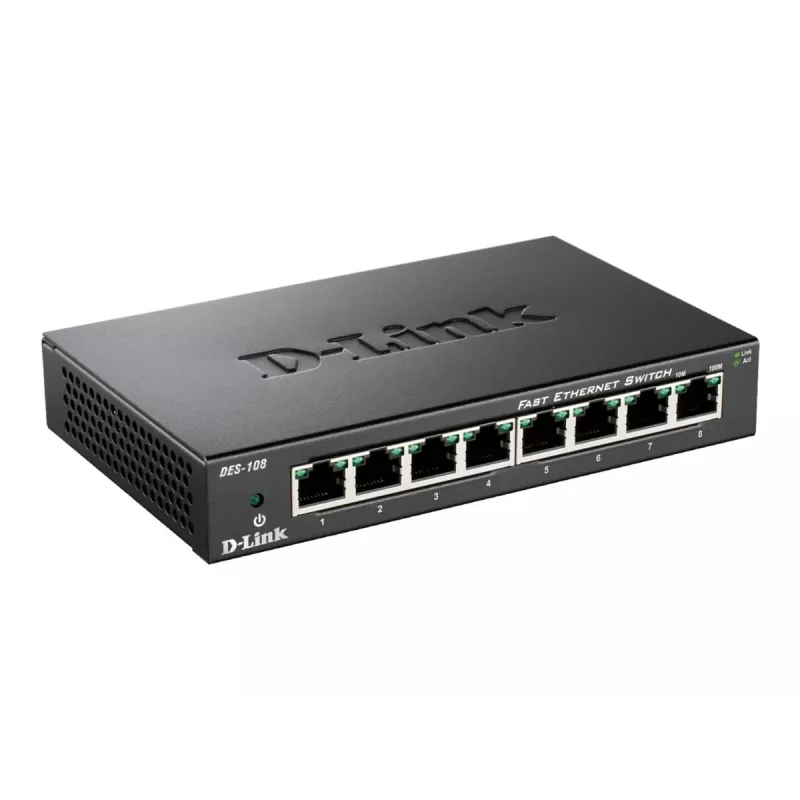 D-Link DES-108 čierny