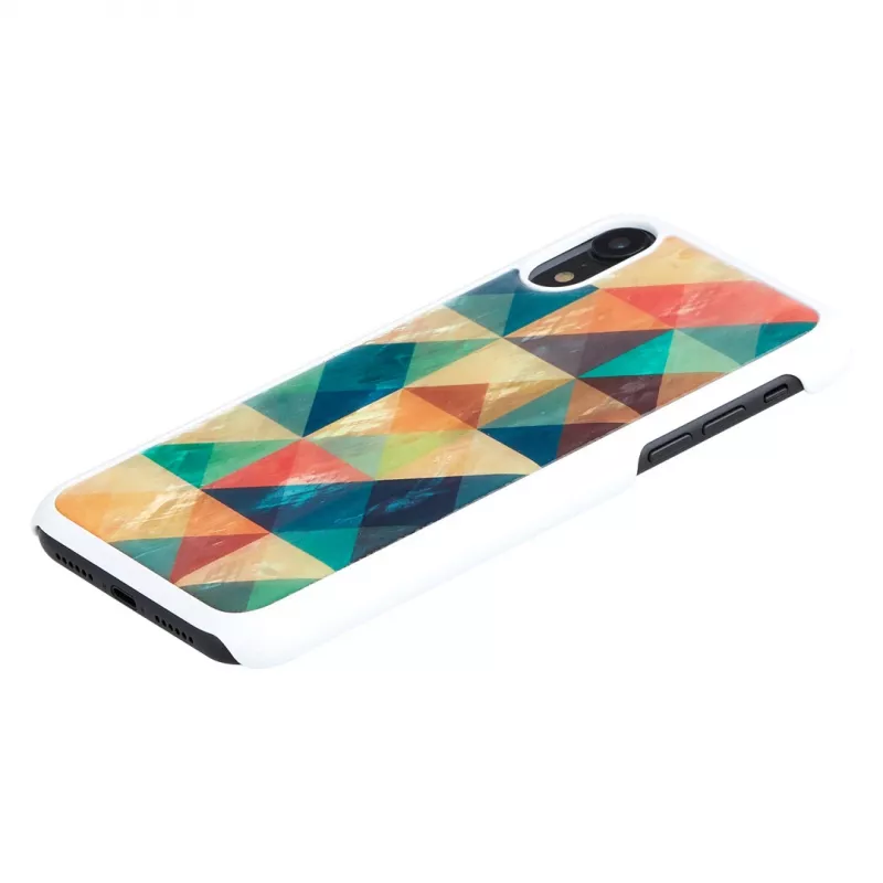 iKins Mosaic biele puzdro pre iPhone XR, K1713H