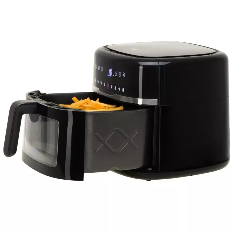 Adler AD 6318 teplovzdušná fritéza, 8 l, 2500 W, LCD displej, 9 programov, čierna