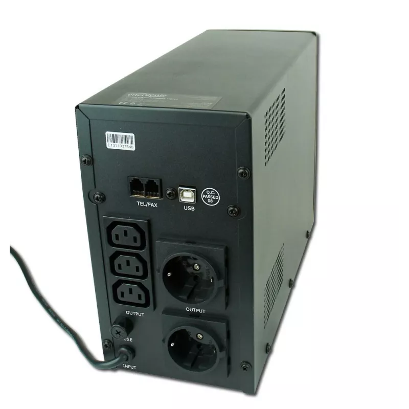 Gembird EG-UPS-033 UPS (neprerušiteľný zdroj napájania) Line-Interactive 1200 VA 720 W 3 AC výstupy