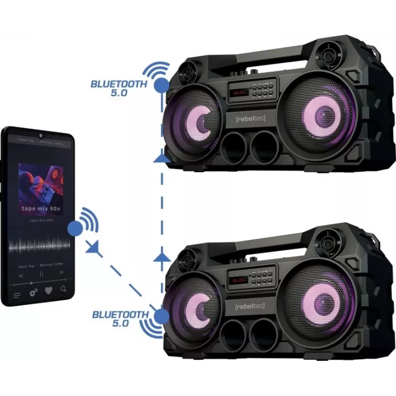 Rebeltec Bluetooth reproduktor SoundBOX 465 čierny