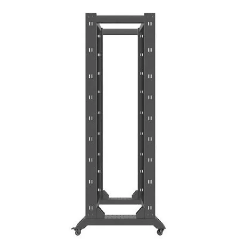Lanberg OR01-6842-B 19-palcový otvorený rack, 42U, 600x800 mm, čierny