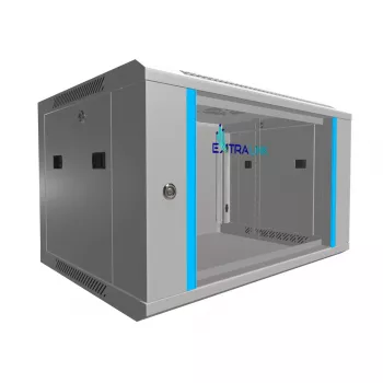 Nástenný rozvádzač Extralink Extralink Rackmount cabinet 6U 600x450 sivý