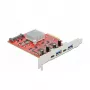 Rozširujúca karta DeLOCK PCI Express x4 na USB 10 Gbit/s 2x Type-A 2x Type-C