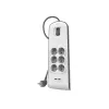 Zásuvková lišta Belkin BSV604VF2M-V2 — 6 zásuviek, 2× USB-A, 2 m kábel