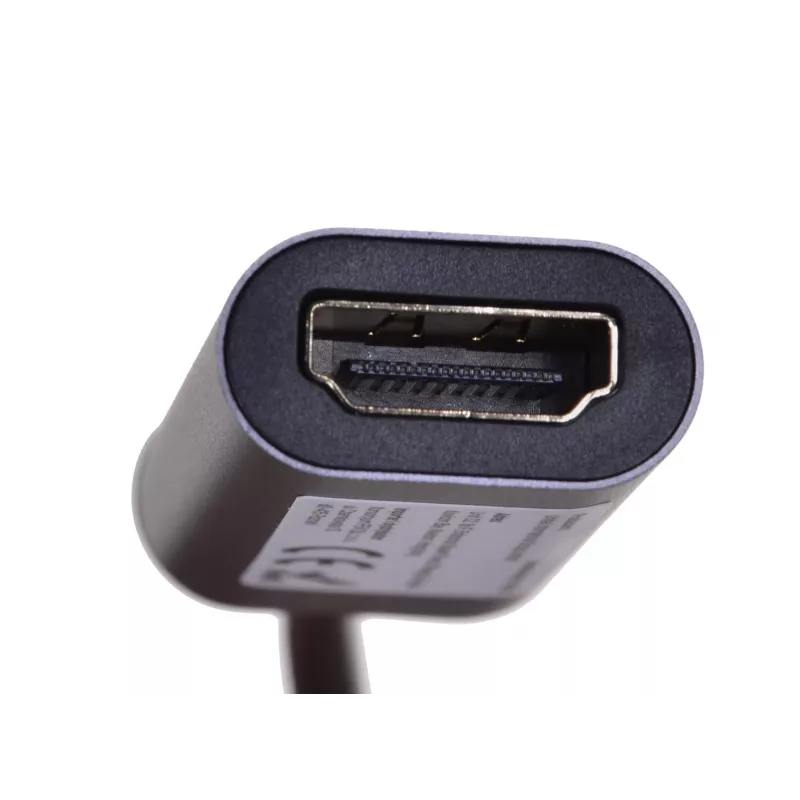 UNITEK V1420A video káblový adaptér 0,15 m USB Type-C HDMI sivý