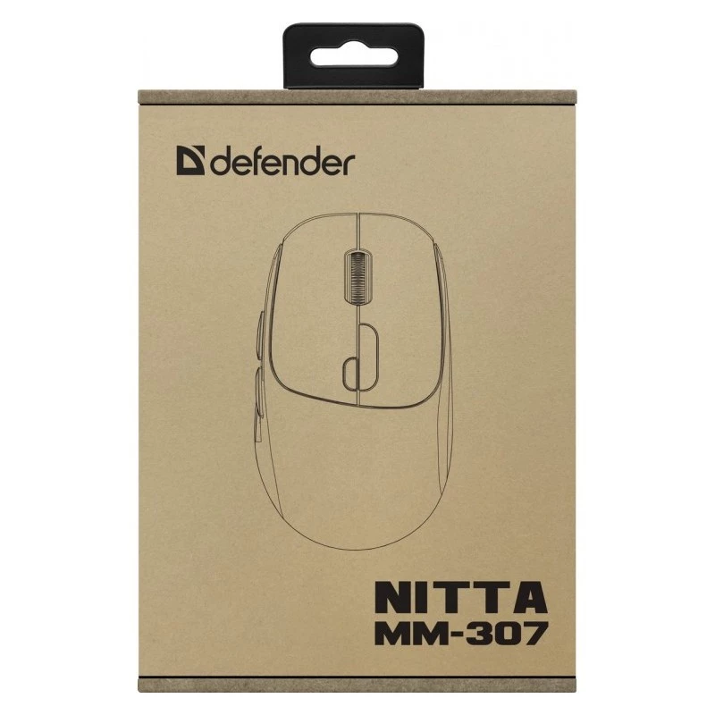 Myš Defender NITTA MM-307 RF+BT OPTICKÁ 1600dpi 6T BIELA