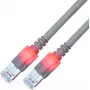EasyLan saCon DualBoot LED patch kábel S/FTP Cat.6 0,5 m sivý - sieťový - FTP
