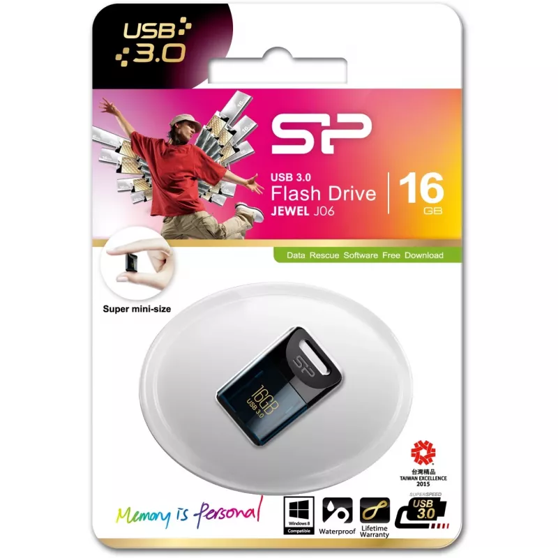SILICON POWER Jewel J06 - USB flash disk - 16 GB - USB 3.0 - tmavomodrá