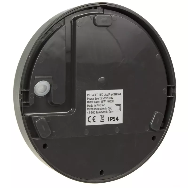 LED 15W lampa s infračerveným senzorom pohybu MACLEAN MCE291 GR