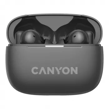Bezdrôtové slúchadlá do uší Canyon OnGo TWS-10 ANC+ENC True Wireless, sivé (CNS-TWS10BK)