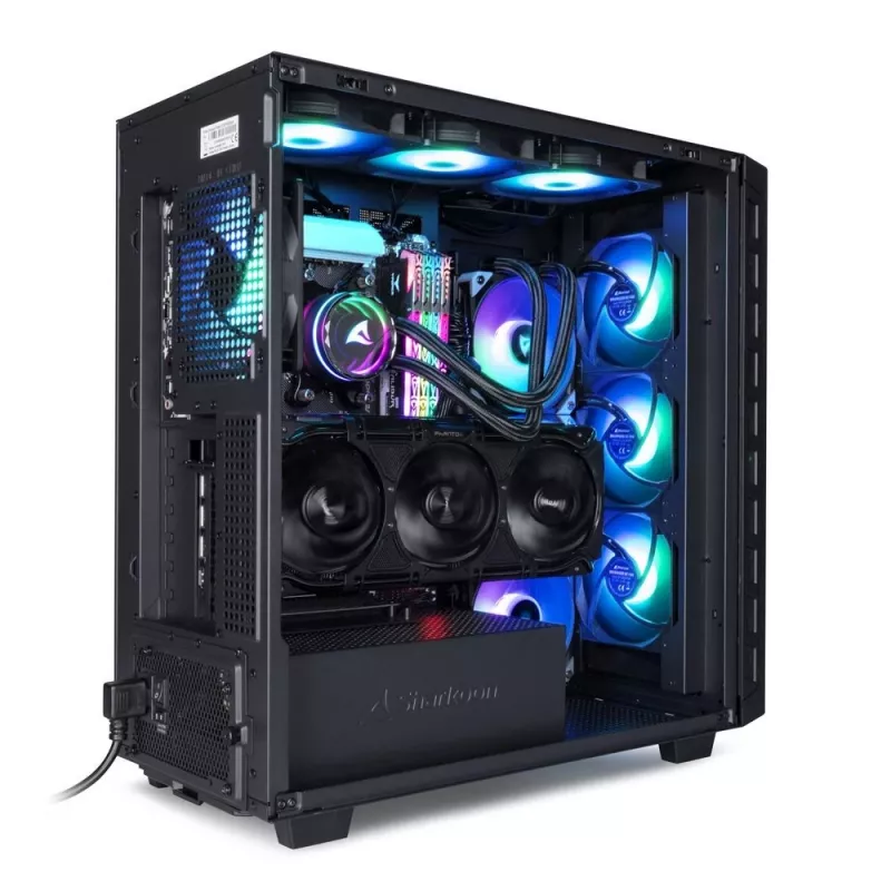 Sharkoon REBEL C80M RGB Midi-Tower čierna