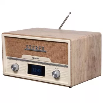 Osobný CD prehrávač Denver MDA-525LW drevo 10 W DAB+ FM