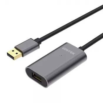 USB kábel UNITEK Y-271 5 m USB 2.0 sivá