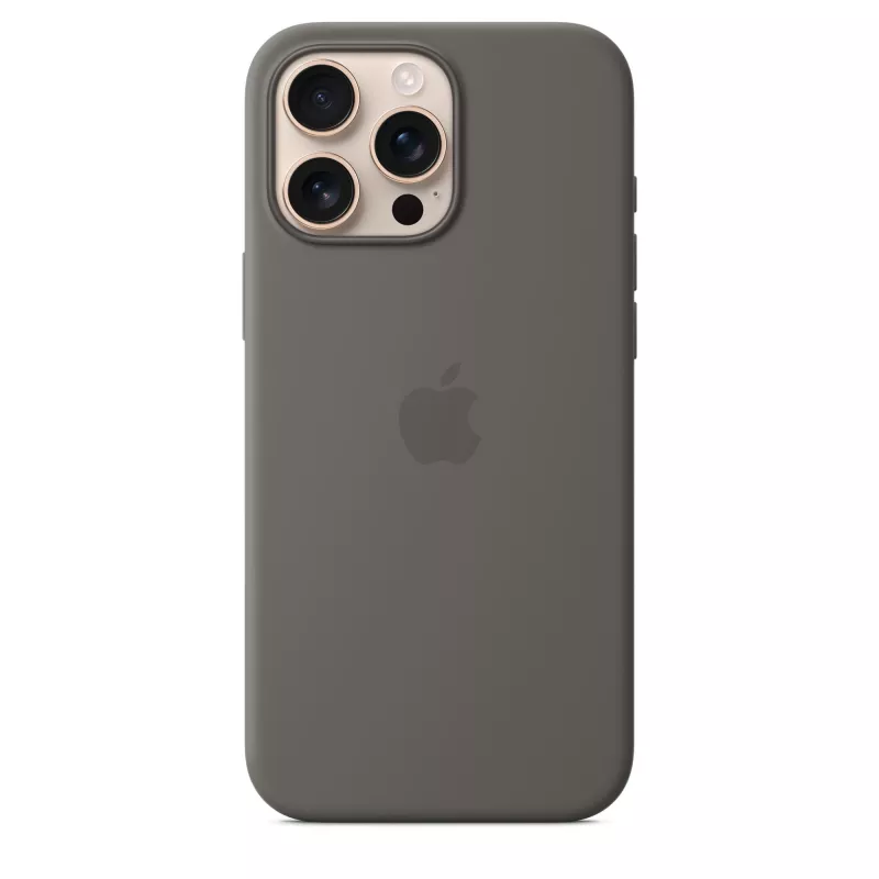 Silikónové puzdro s MagSafe pre iPhone 16 Pro Max - kamenná sivá