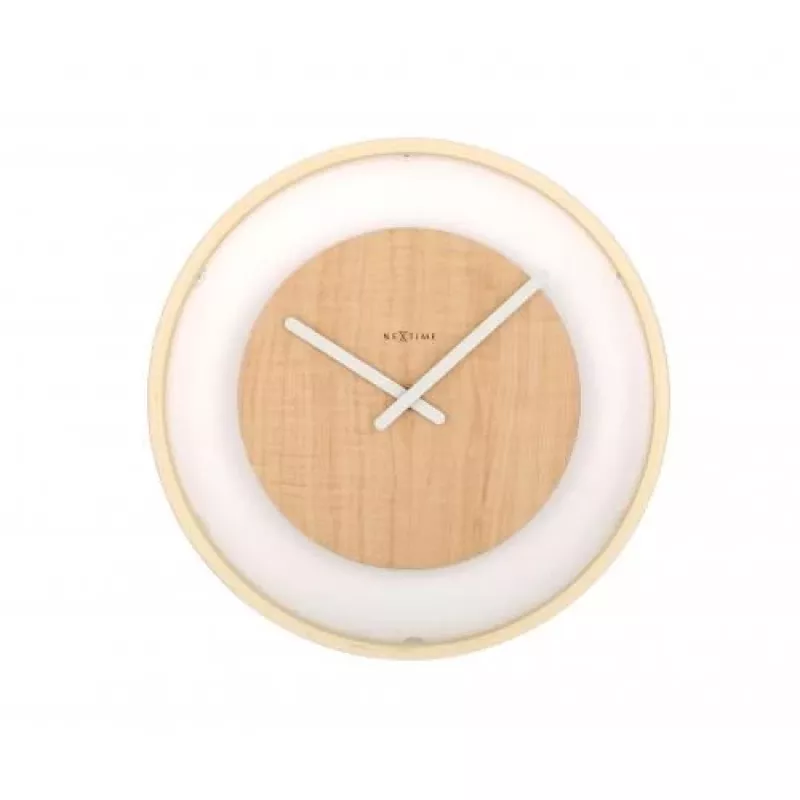 NeXtime hodiny 3046 Wood Loop, Ø30 cm, nástenné, drevo