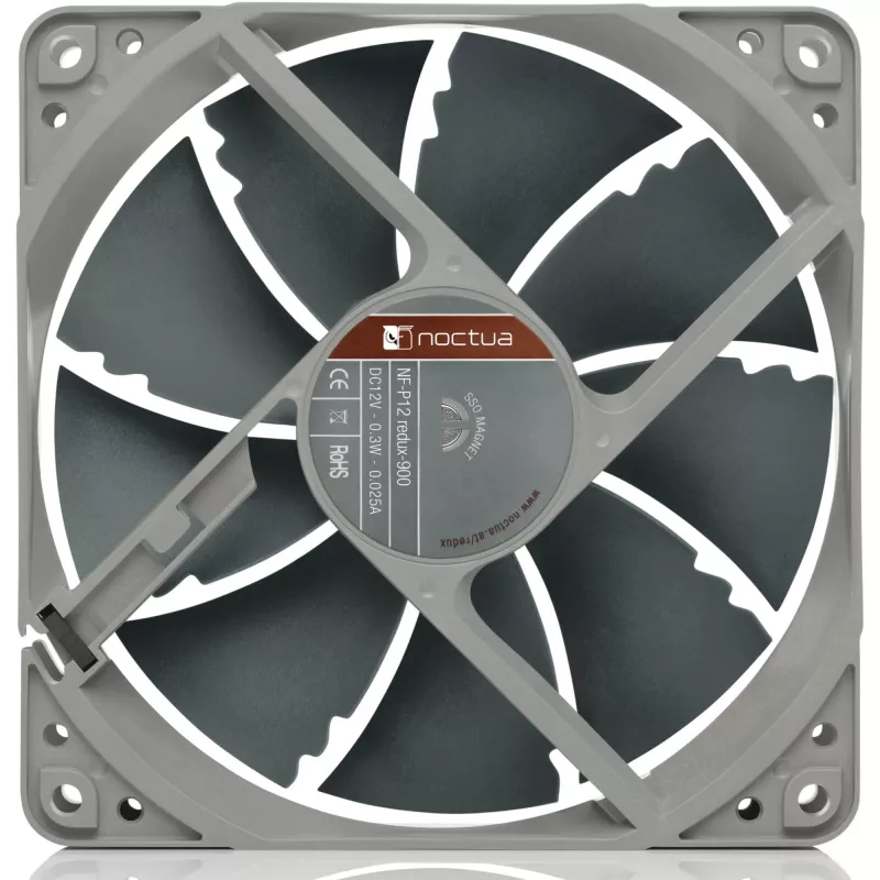 Noctua NF-P12 redux-900 ventilátor do skrinky, 120 mm, sivý
