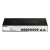 D-Link DGS-1210-08P/E Managed L2 Gigabit Ethernet (10/100/1000) Power over Ethernet (PoE) čierny