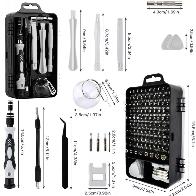 Extralink sada precíznych skrutkovačov, 118 v 1 Torx skrutkovače a precízne nástroje