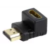 HDMI adaptér GEMBIRD A-HDMI90-FML, HDMI na HDMI, pravouhlý 90° adaptér, čierny
