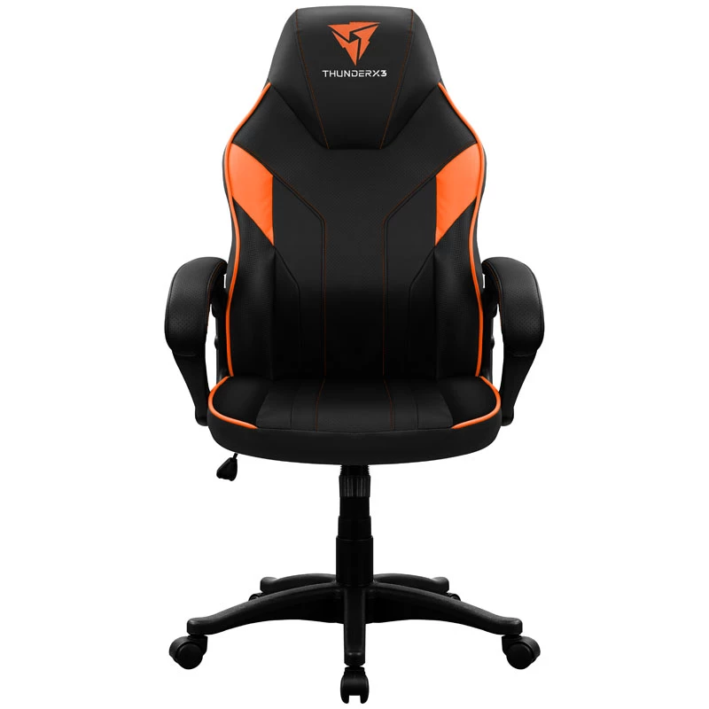 Herná stolička Thunder X3 EC1 čierna oranžová – ergonomický dizajn, výškovo nastaviteľná