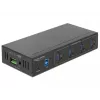 Delock 63309 externý priemyselný USB hub, 4 x USB 3.0 Type-A, ochrana ESD 15 kV, kovové puzdro, montáž na stenu