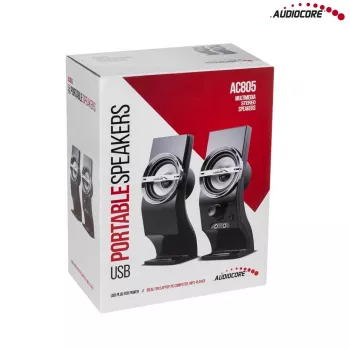 Audiocore AC805 stereo reproduktor 2.0 PC 6W čierny