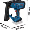 Bosch GTH 18V-38 M Professional Akumulátorová sponkovačka na drevo, 18 V, Solo (bez akumulátora a nabíjačky)